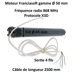 Moteur Franciaflex Well radio 6/16 ZF54