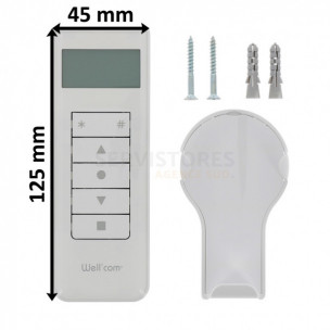 Télécommande Franciaflex horloge Domosoft Well'Com X2D