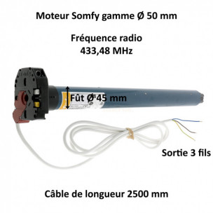 Moteur Somfy LT50 Jet 10/17 CSI RTS