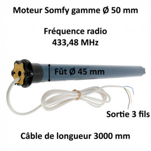 Moteur Somfy ALTUS 50 RTS 25/17