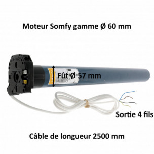 Moteur Somfy RDO 60 CSI 70/17