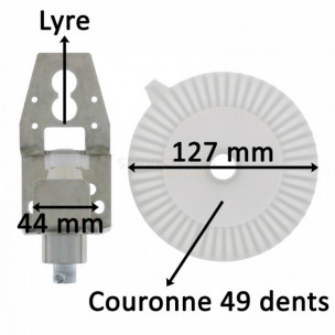 Treuil couple conique pour volet roulant C820