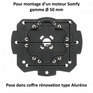 Support moteur Somfy pour volet ALU-RENO